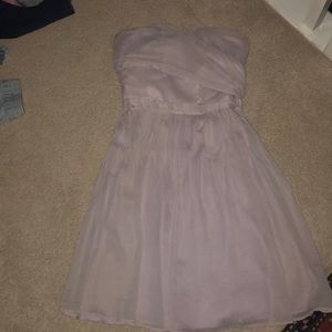 Lilac lavender sweetheart strapless dress